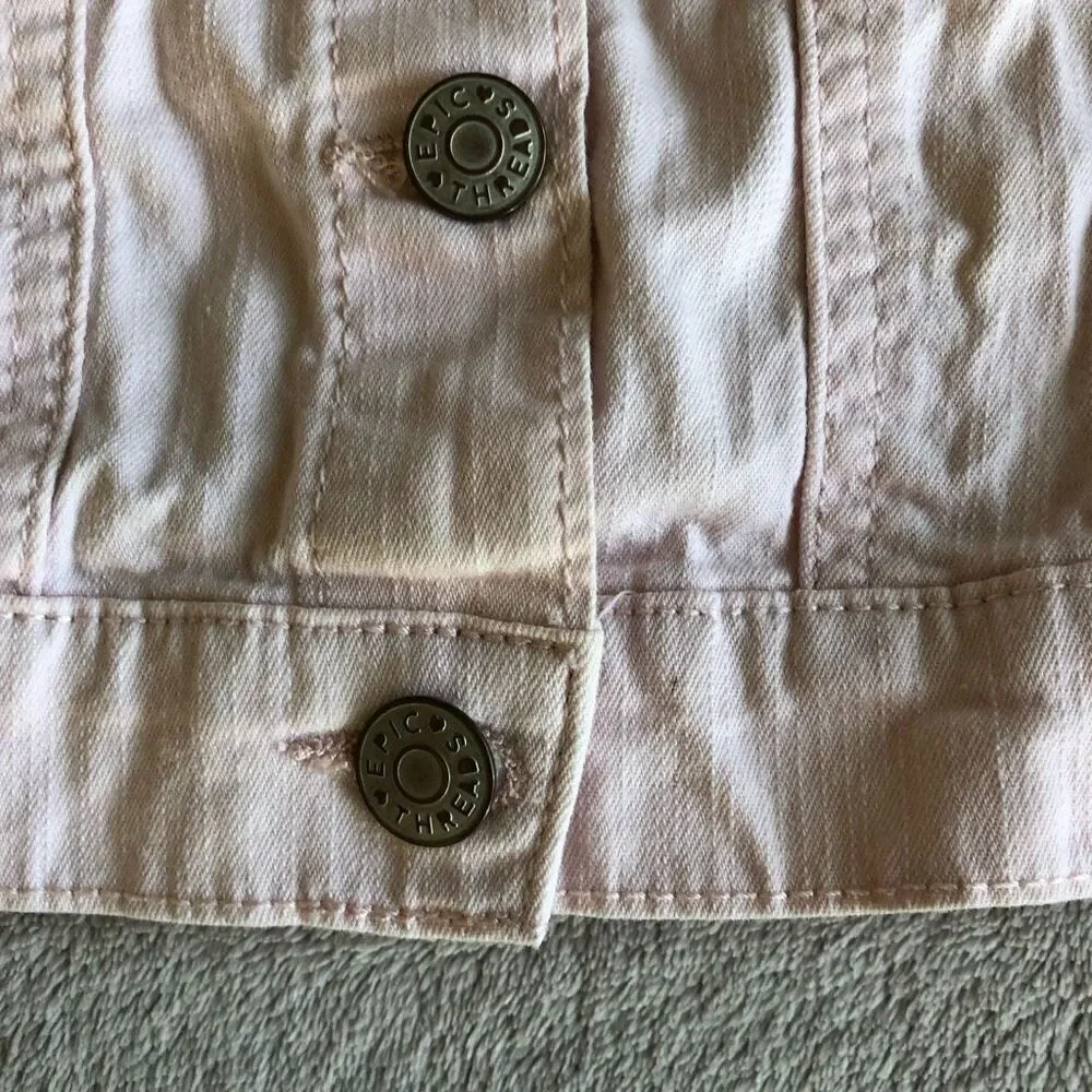 Epic Threads Girls Pink Denim Jacket